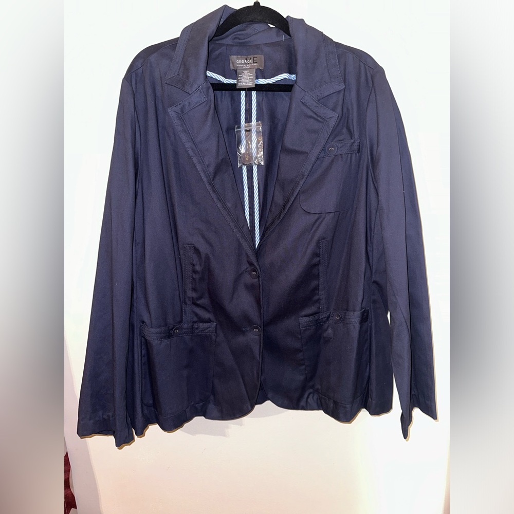 George Blazer- navy blue, 22, never worn.
